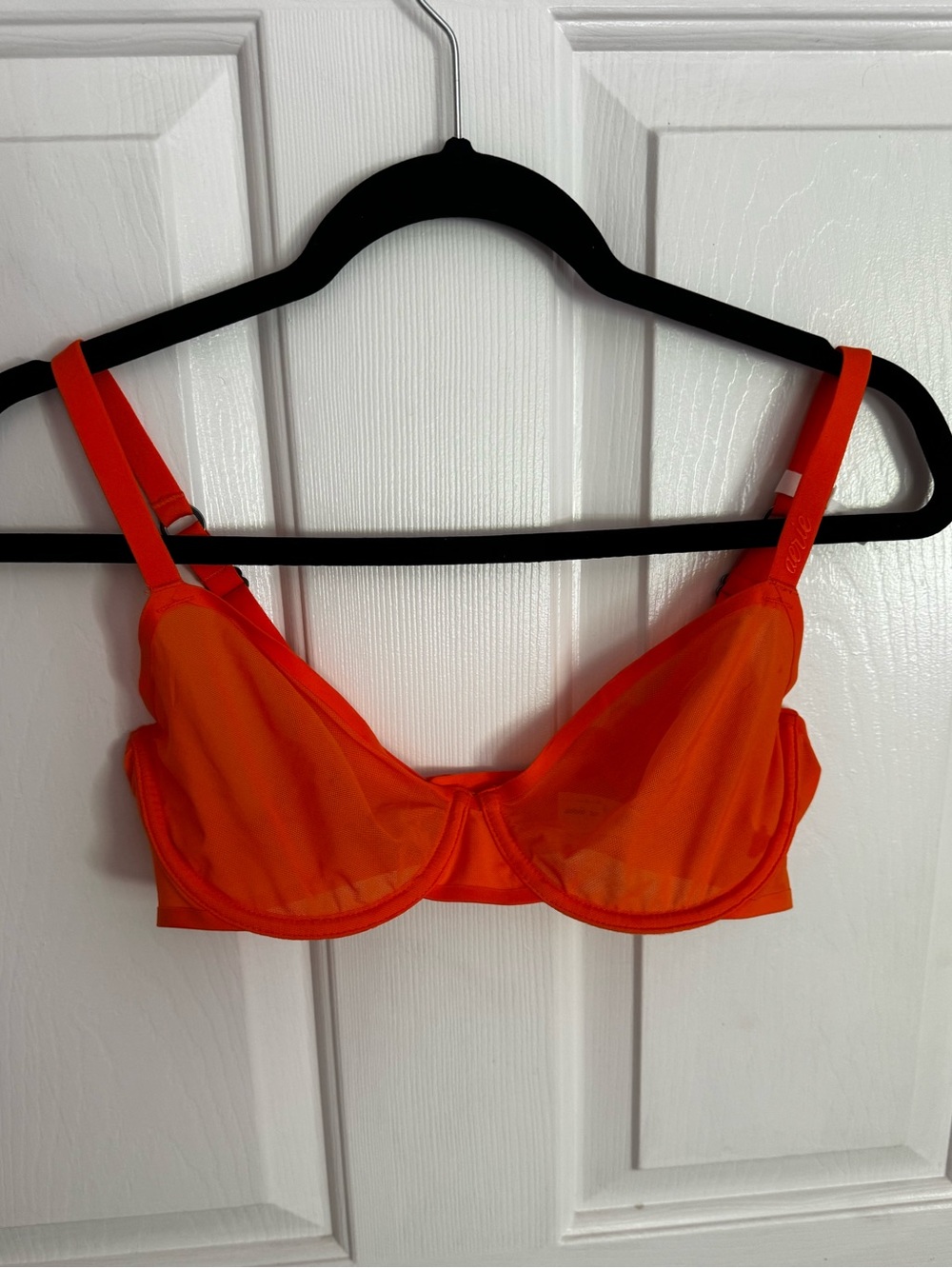 New Arie Balconette mesh wired bra orange size 36D